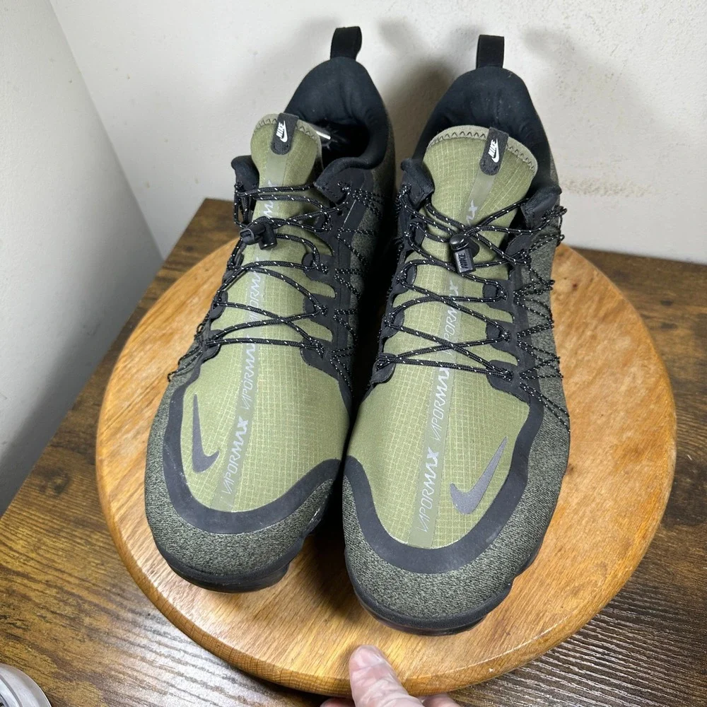 Nike Air VaporMax Run Utility Olive Flak Black AQ8810-201 Mens Size 14 Sneakers